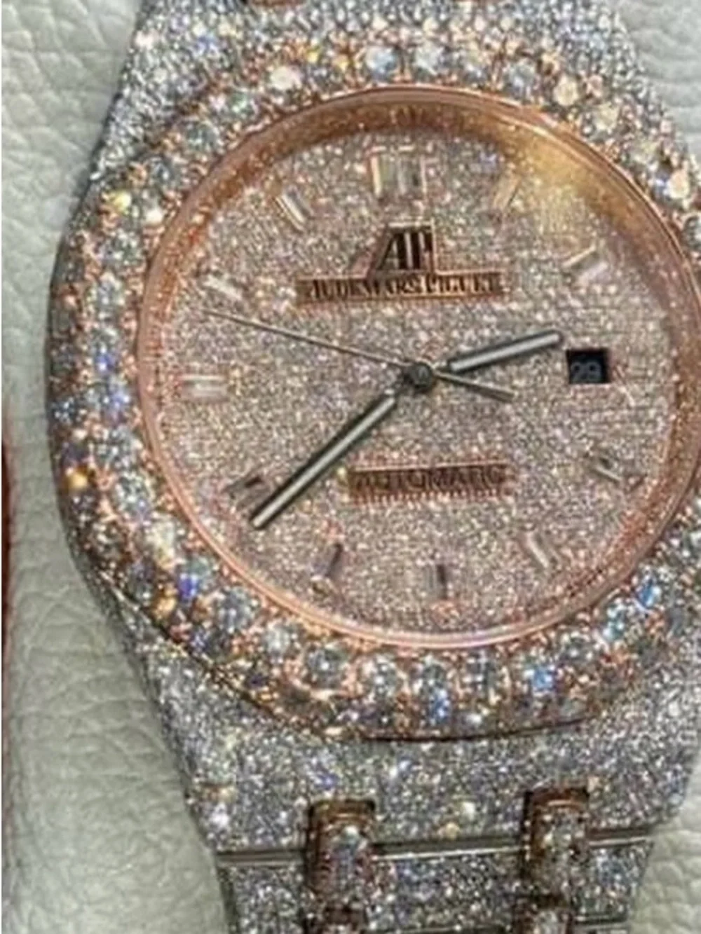 Iced out watch